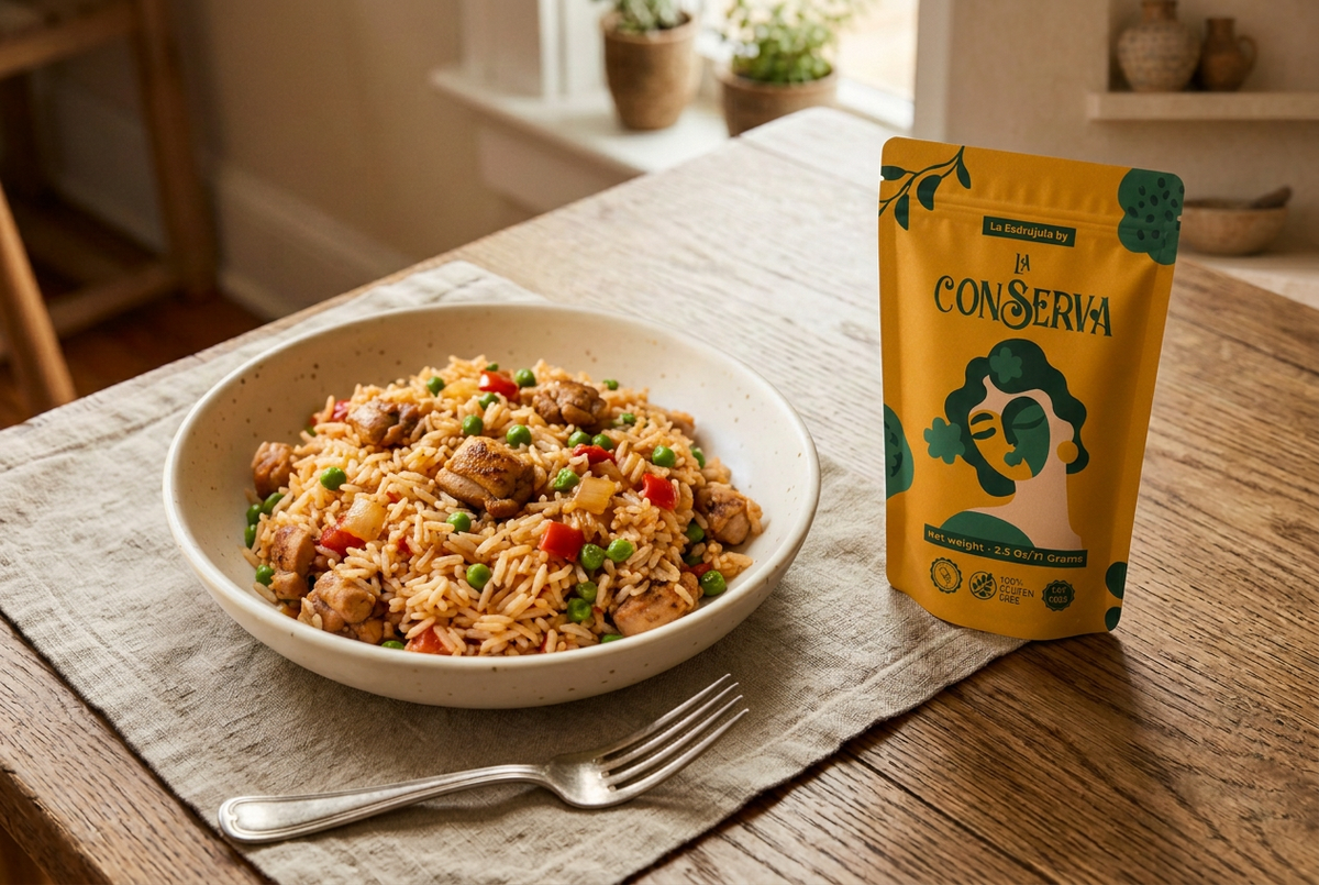 Chicken and rice with La Esdrújula