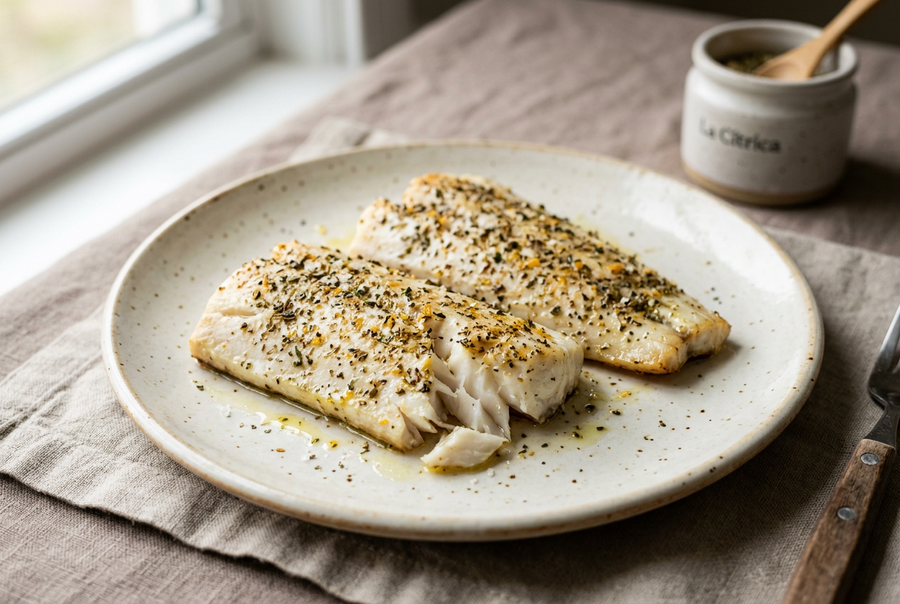 Baked Garlic & Herb Fish