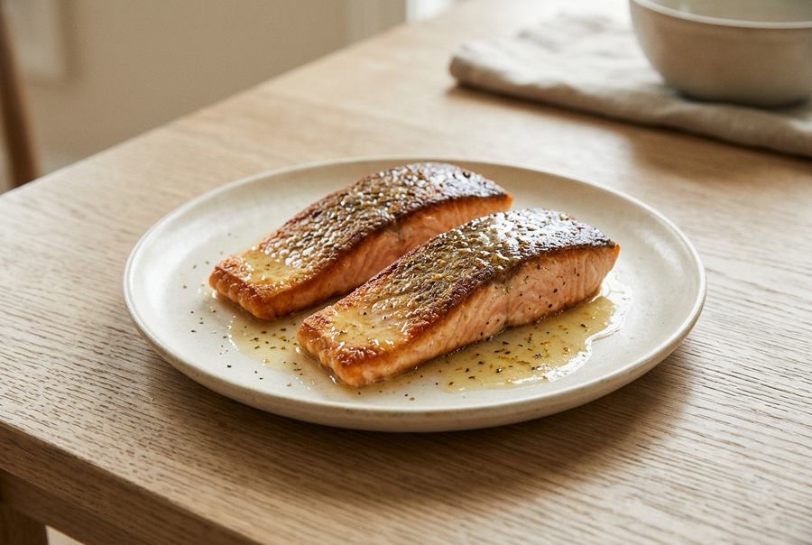 Pan-Seared Citrus Butter Salmon