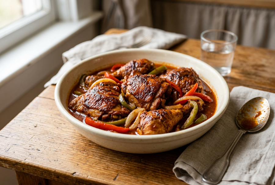 Dominican Braised Chicken