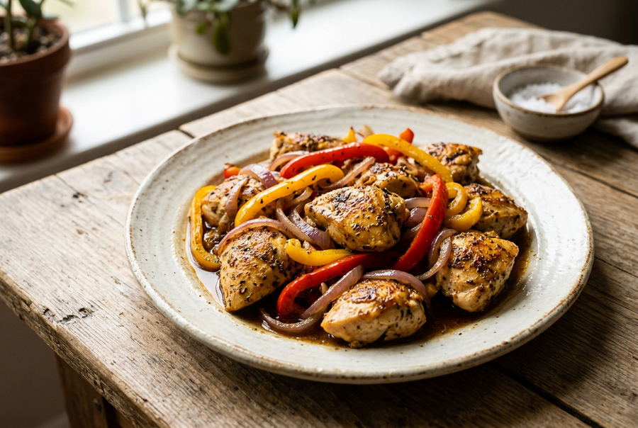 Caribbean Spicy Skillet Chicken