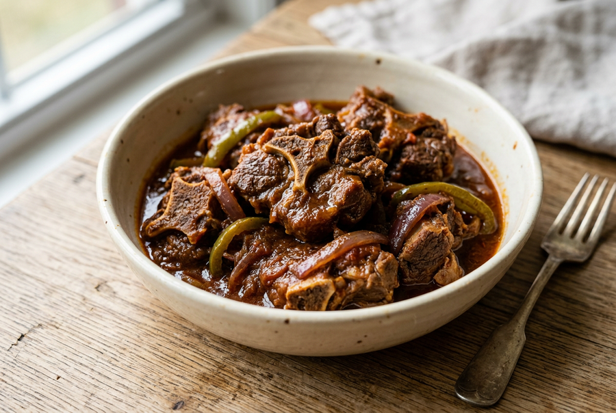 Dominican Spicy Braised Goat